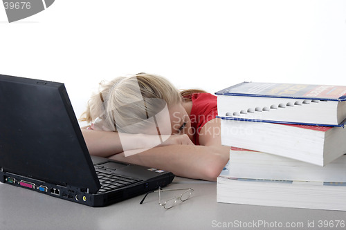Image of Asleep in front of computer