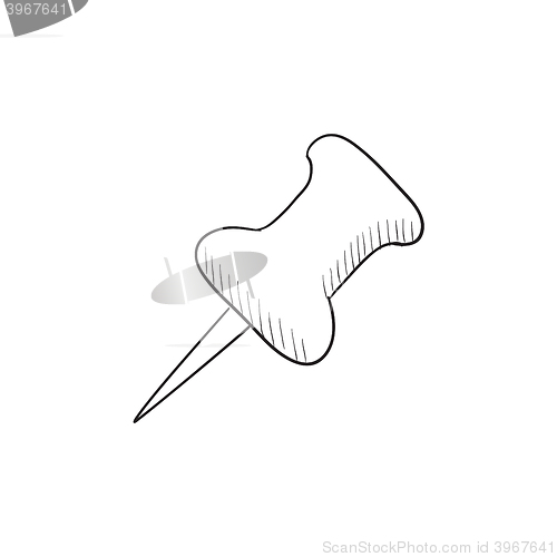 Image of Pushpin sketch icon.