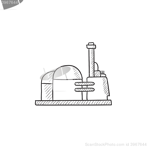 Image of Factory sketch icon.