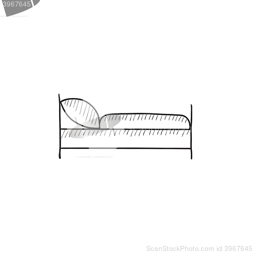 Image of Bed sketch icon.