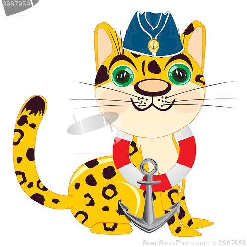 Image of Cartoon of the leopard of the sailor