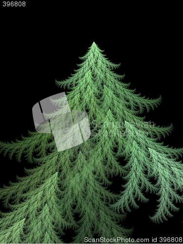 Image of Christmas tree fractal