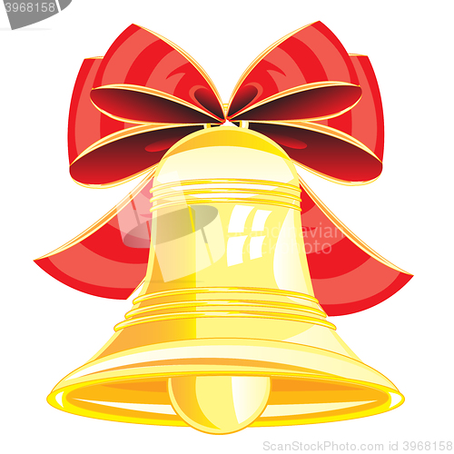 Image of Gold bell and bow