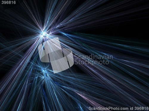 Image of Blue fractal background