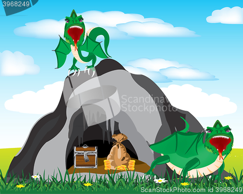 Image of Cave and dragons
