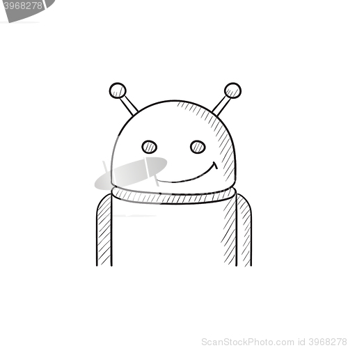 Image of Android sketch icon.
