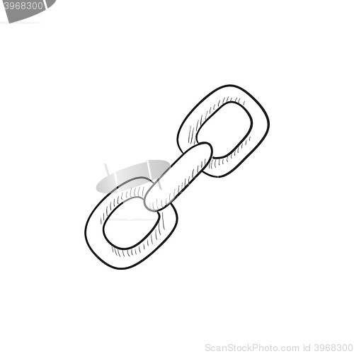 Image of Chain links sketch icon.