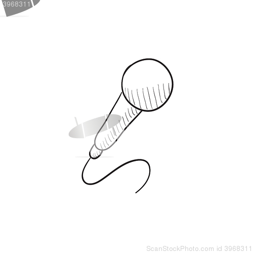 Image of Microphone sketch icon.