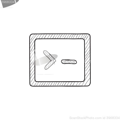 Image of Terminal startup sketch icon.