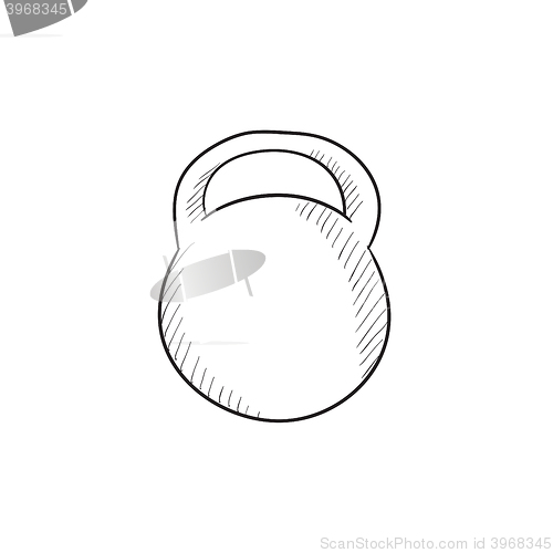 Image of Kettlebell sketch icon.