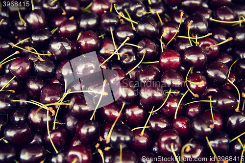 Image of close up of cherries