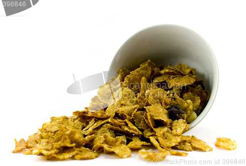 Image of cornflakes from bowl