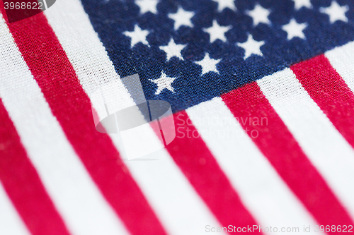 Image of close up of american flag