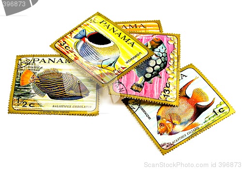 Image of panama post stamps