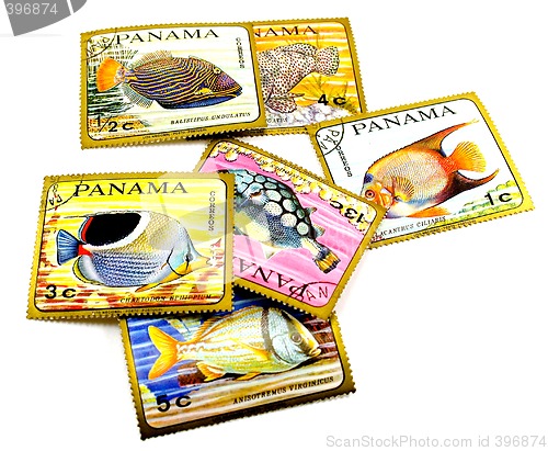 Image of panama post stamps