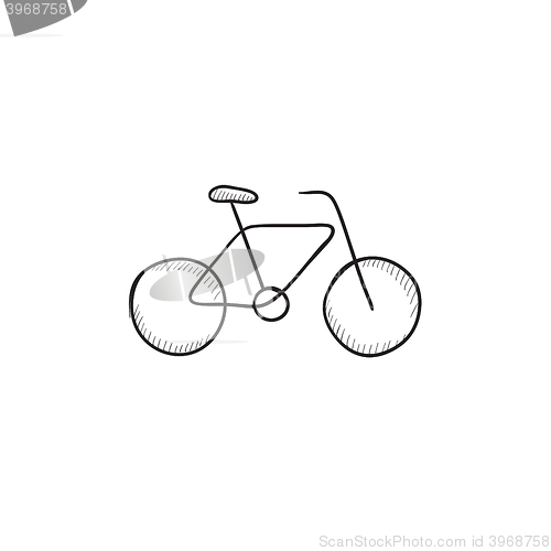 Image of Bicycle sketch icon.
