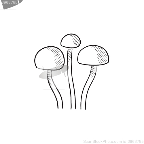 Image of Mushroom sketch icon.