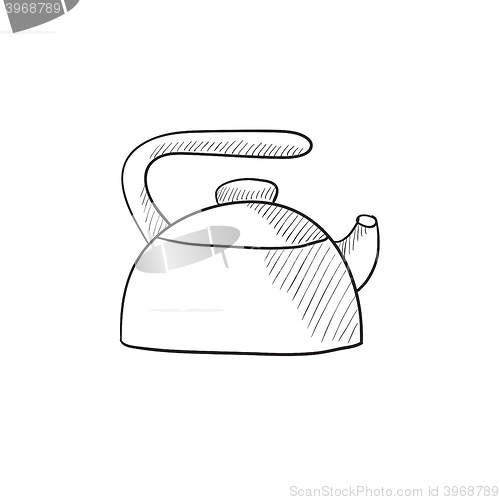 Image of Kettle sketch icon.