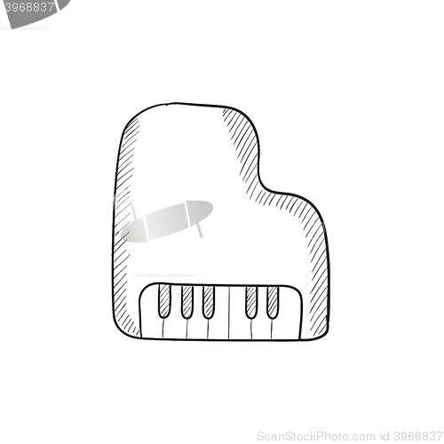 Image of Piano sketch icon.