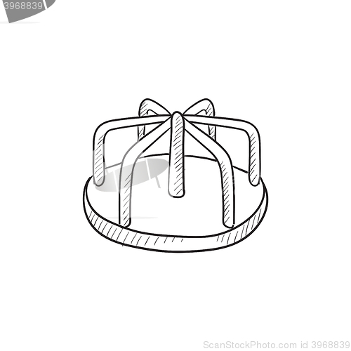 Image of Merry-go-round sketch icon.