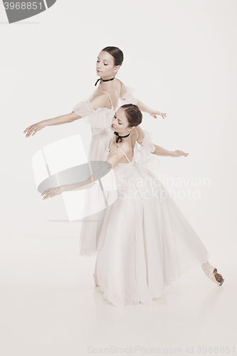 Image of Romantic Beauty. Retro Style ballerinas