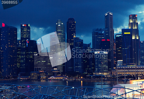 Image of beautiful view to bangkok city at night