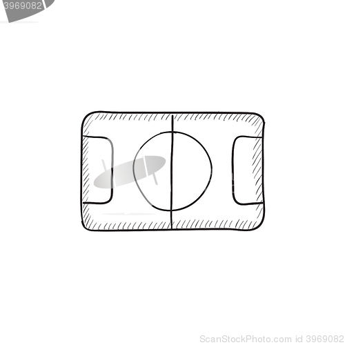 Image of Stadium layout sketch icon.