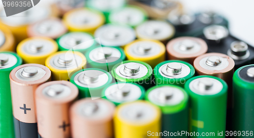 Image of close up of alkaline batteries