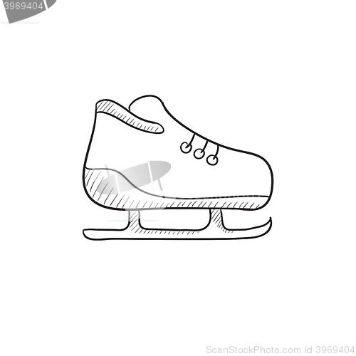 Image of Skate sketch icon.