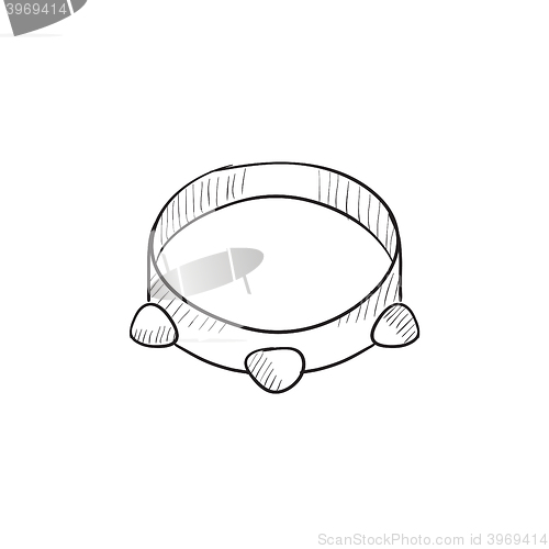 Image of Tambourine sketch icon.