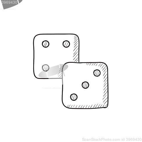 Image of Dice sketch icon.