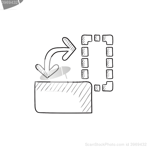 Image of Page orientation sketch icon.