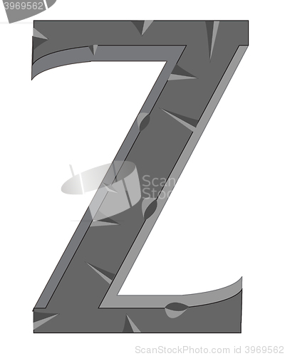 Image of Stone letter Z
