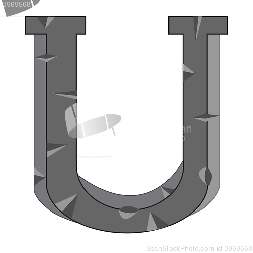 Image of English letter U