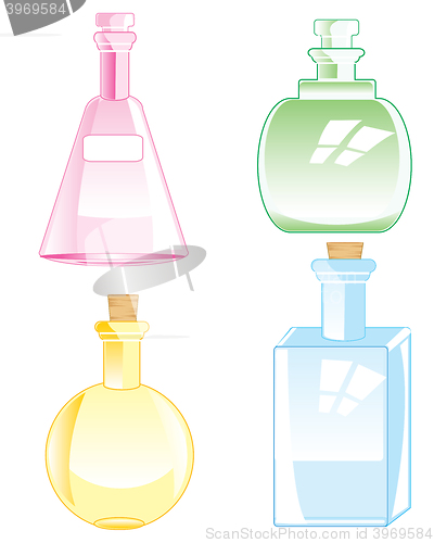 Image of Bottles from glass