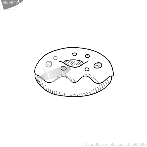 Image of Doughnut sketch icon.