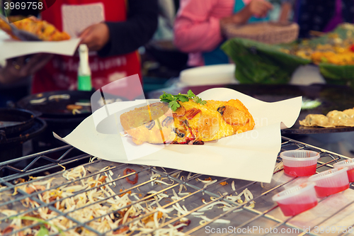 Image of close up of snack at street market