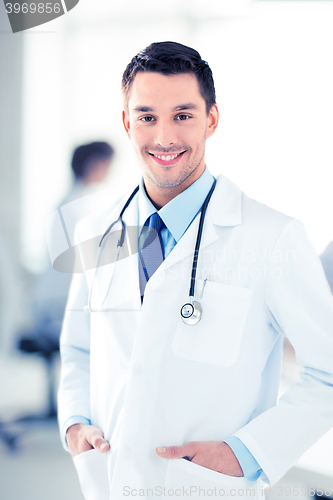 Image of male doctor with stethoscope