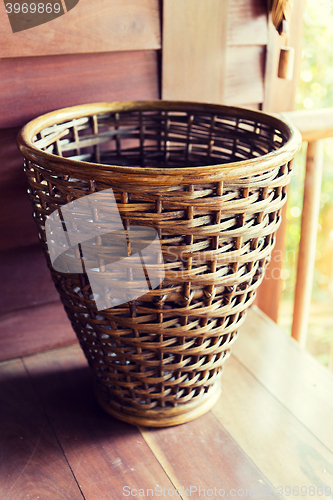 Image of close up of wicker basket