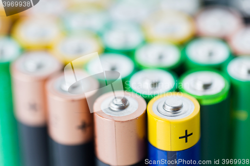 Image of close up of alkaline batteries