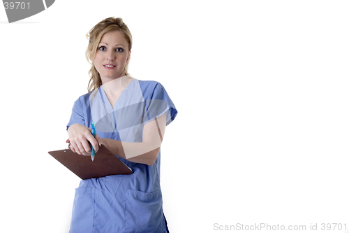 Image of Lady therapist holding patient chart