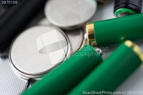 Image of close up of alkaline batteries