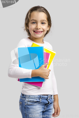 Image of Little student girl