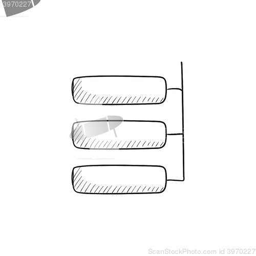 Image of System parts sketch icon.
