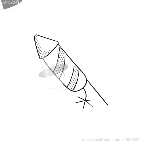 Image of Firework sketch icon.