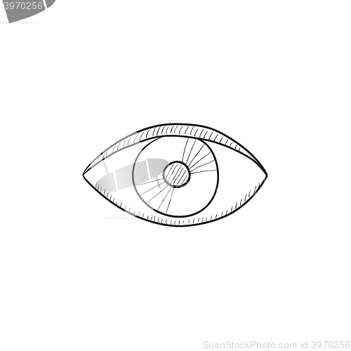 Image of Eye sketch icon.