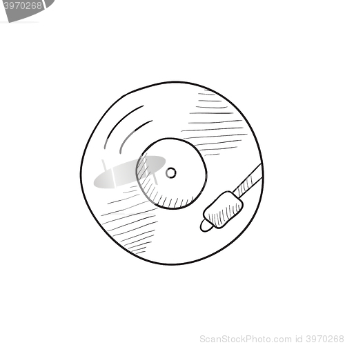 Image of Turntable sketch icon.