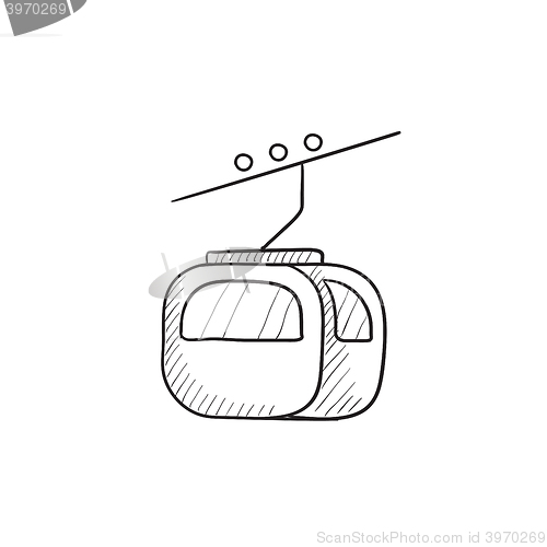 Image of Funicular sketch icon.