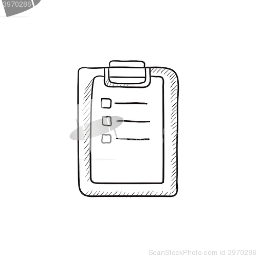 Image of Medical report sketch icon.