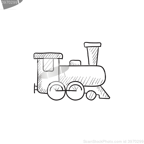 Image of Train sketch icon.